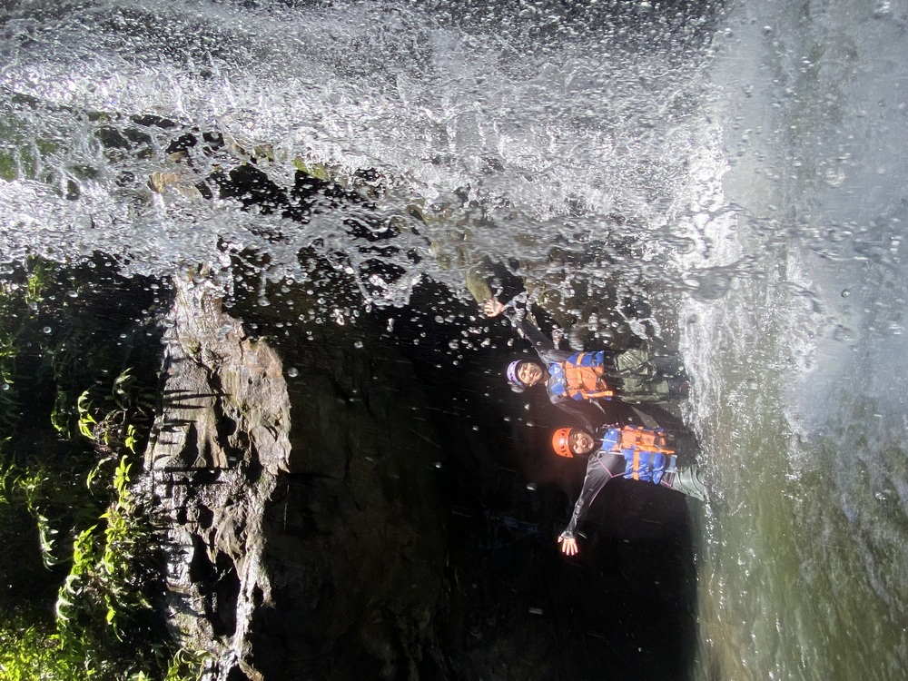 キャニオニング滝つぼ