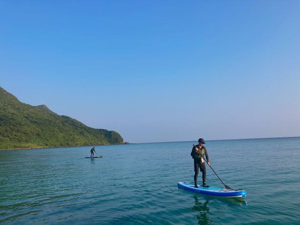 久米島｜探検SUP｜1時間】サップに乗って海上散歩♪初心者・お一人様
