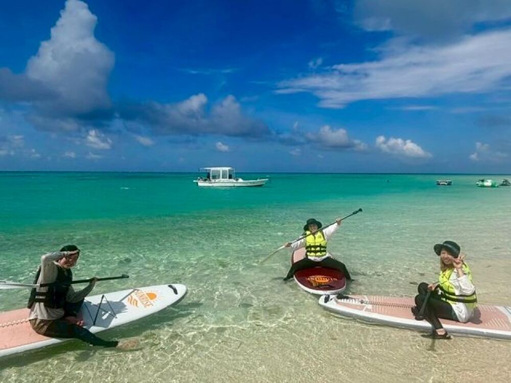 【久米島｜SUP＆シュノーケル｜約3時間】＜冬割プラン＞久米島No.1スポット&ldquo;はての浜&rdquo;をフルコース体験！写真データ＆ウェットスーツ無料！