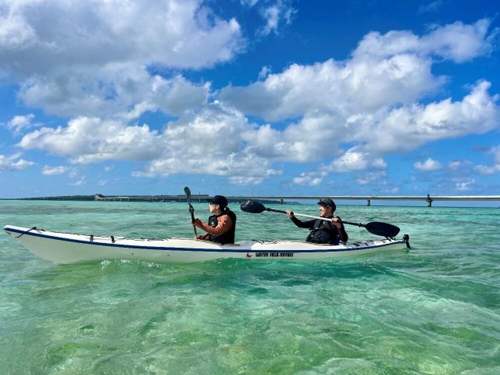 宮古島｜ユニの浜上陸・シーカヤック｜2時間】潮が導く幻の島へ