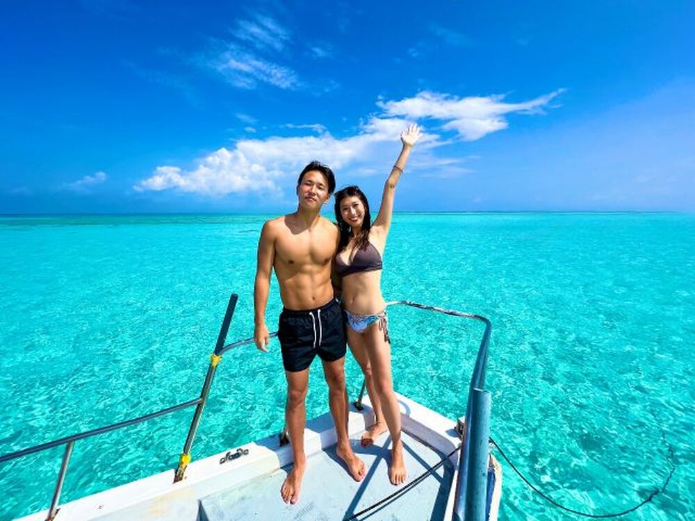 宮古島｜八重干瀬ボートツアー｜3時間】少人数制☆ドローン撮影・写真