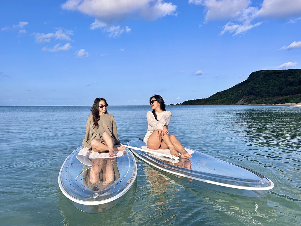宮古島｜クリアSUP体験 ｜1時間】《旅のスキマに◎ 》60分で宮古ブルー