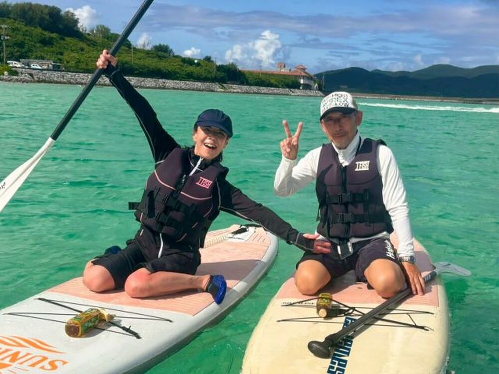 久米島｜SUP｜約1.5時間】＜春夏秋プラン＞久米島ブルー体験SUP♪写真