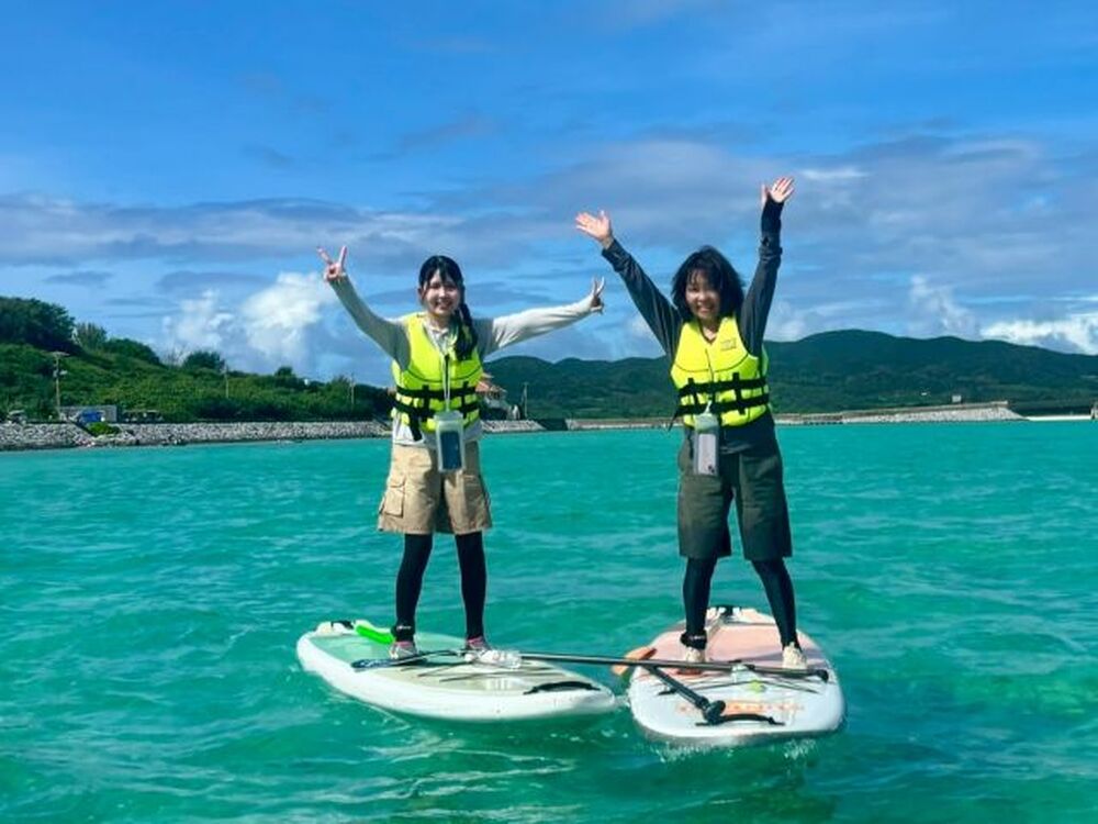 久米島｜SUP｜約1.5時間】＜春夏秋プラン＞久米島ブルー体験SUP♪写真