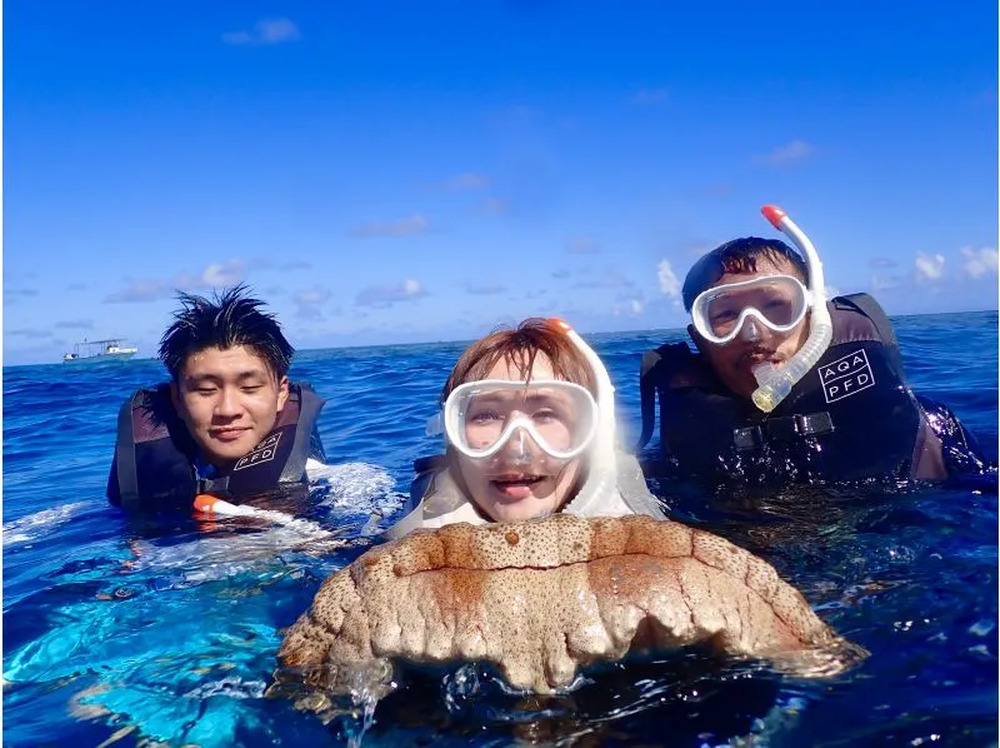 宮古島｜八重干瀬ボートシュノーケル｜4時間】ドローン＆水中撮影無料