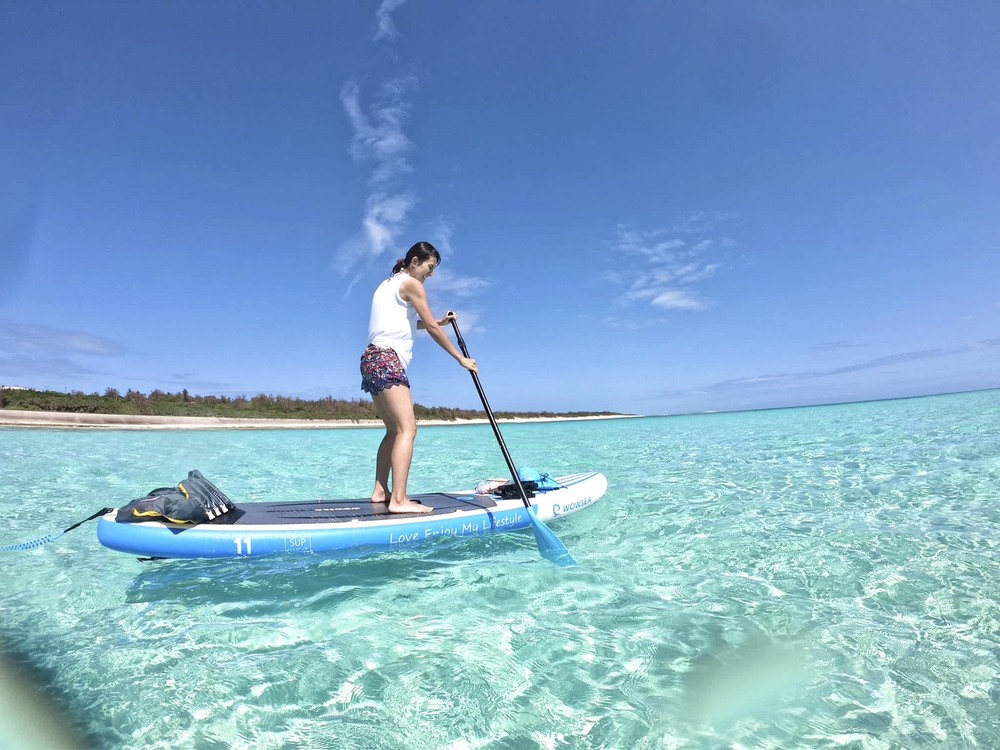 ハテの浜でSUPができます!