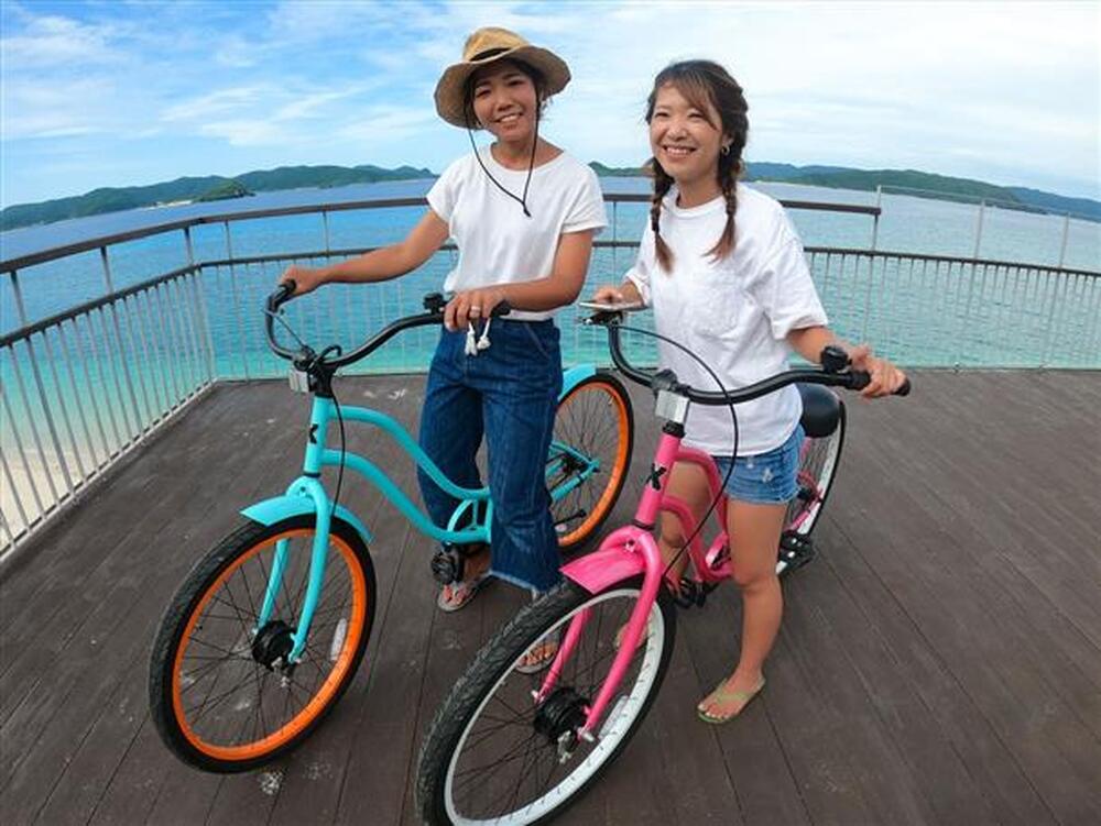 レンタサイクル｜6時間】慶良間諸島・阿嘉島の海をサイクリング