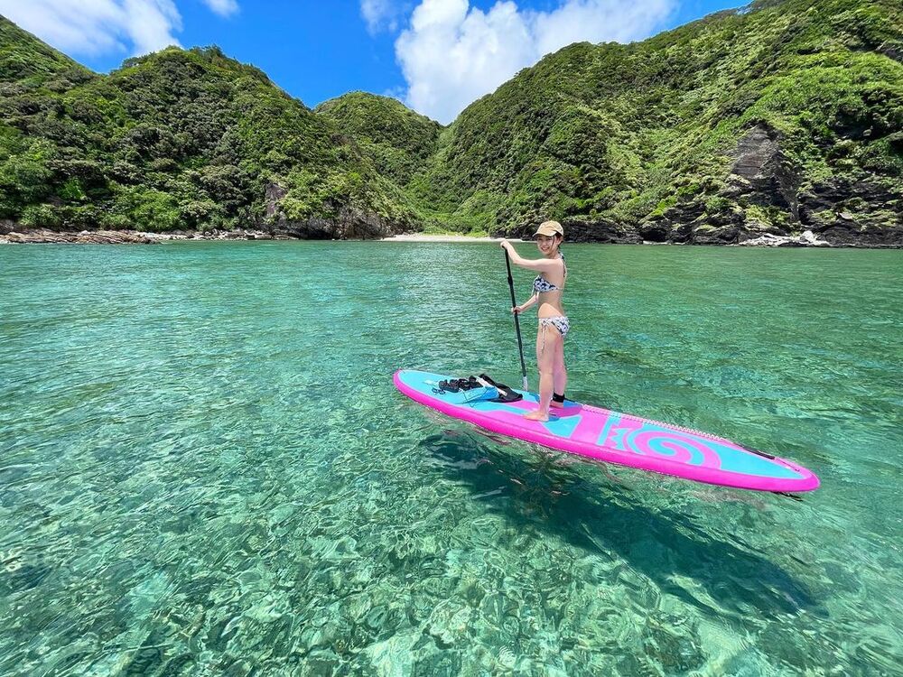 【SUP＆シュノーケリング◎体に優しいランチ付き♪｜約4時間】座間味島 那覇から日帰りもOK！ウミガメにも会えるかも！ 