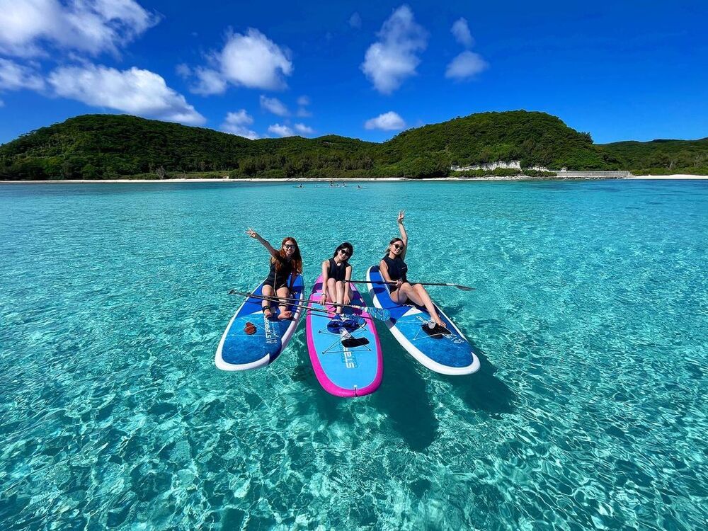 SUP＆シュノーケリング◎体に優しいランチ付き♪｜約4時間】座間味島