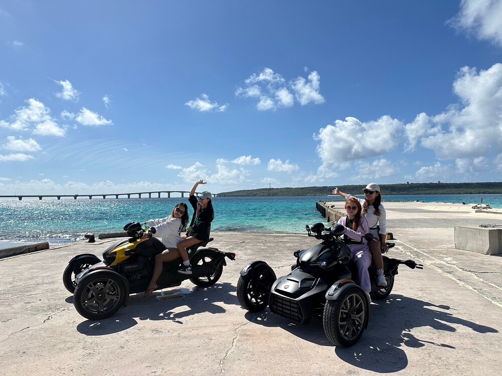 宮古島｜レンタルトライク(三輪バイク)｜1時間コース】通常期プラン！2