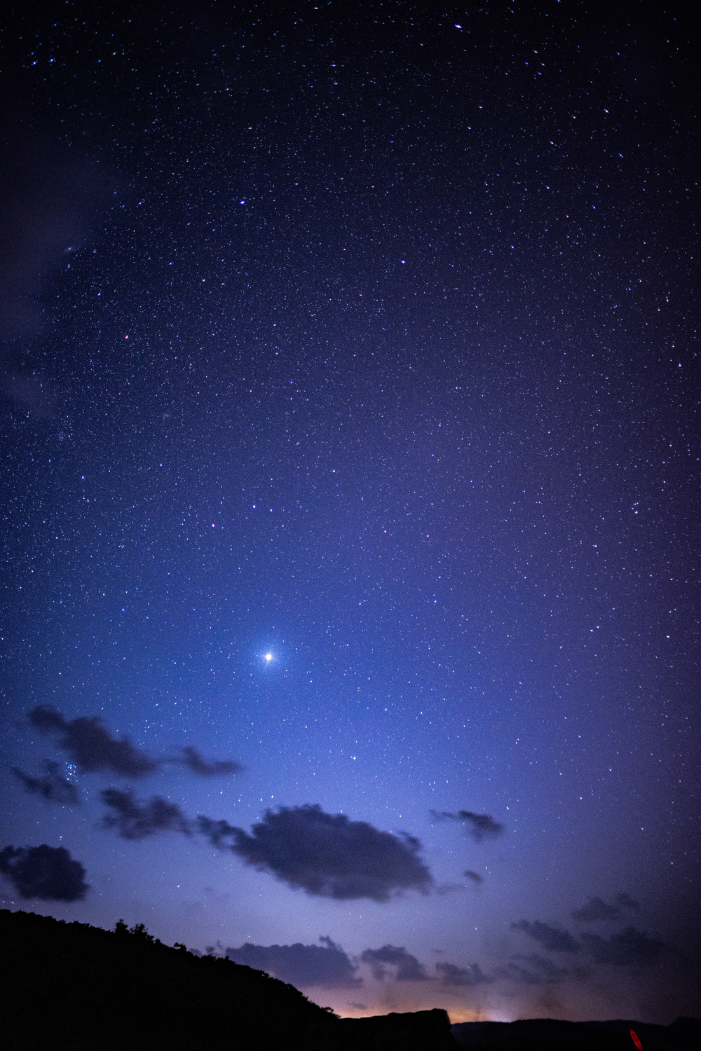 風景 天体撮影記 第210夜】 高知県 厳島新水公園から冬の星座と二つの大