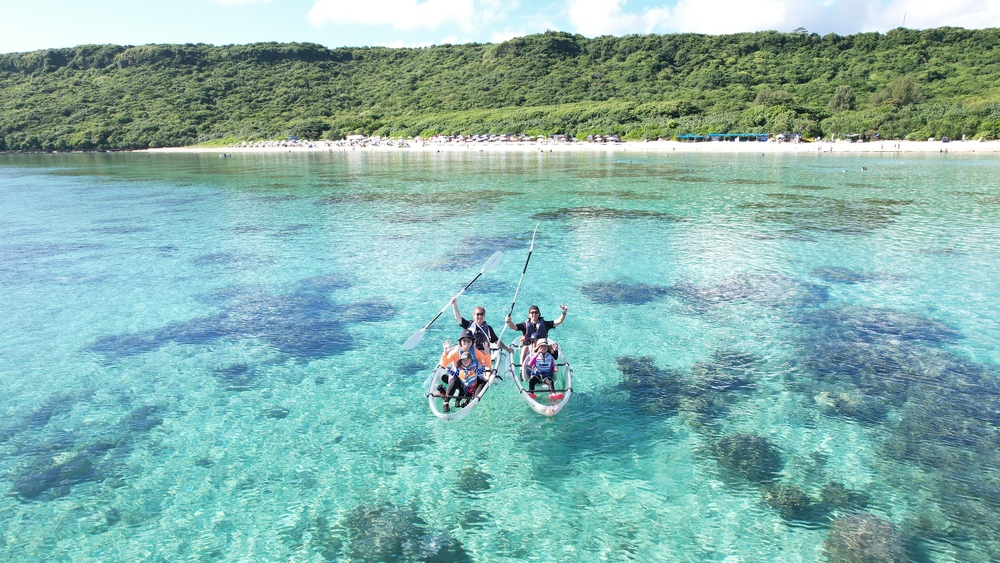 宮古島｜シーカヤック｜1.5時間】遭遇率99.9%ウミガメクリアカヤック