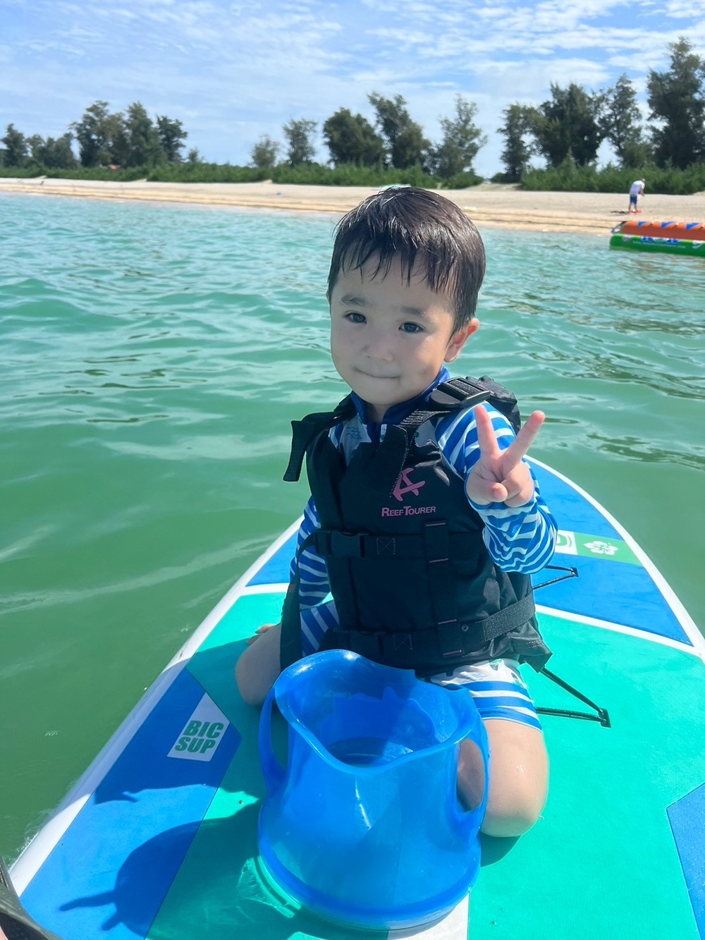 伊是名島｜ファミリーSUP｜3時間】しまたび限定プラン｜女性ガイドがご