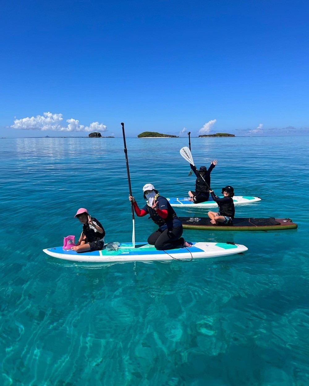 伊是名島｜ファミリーSUP｜3時間】しまたび限定プラン｜女性ガイドがご