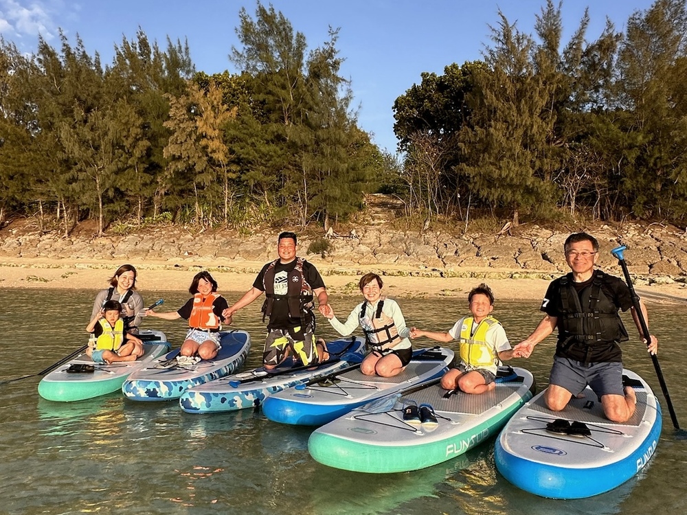 宮古島｜SUP｜約90分＞迷ったらこれ！定番のサンセットSUP！ドローン