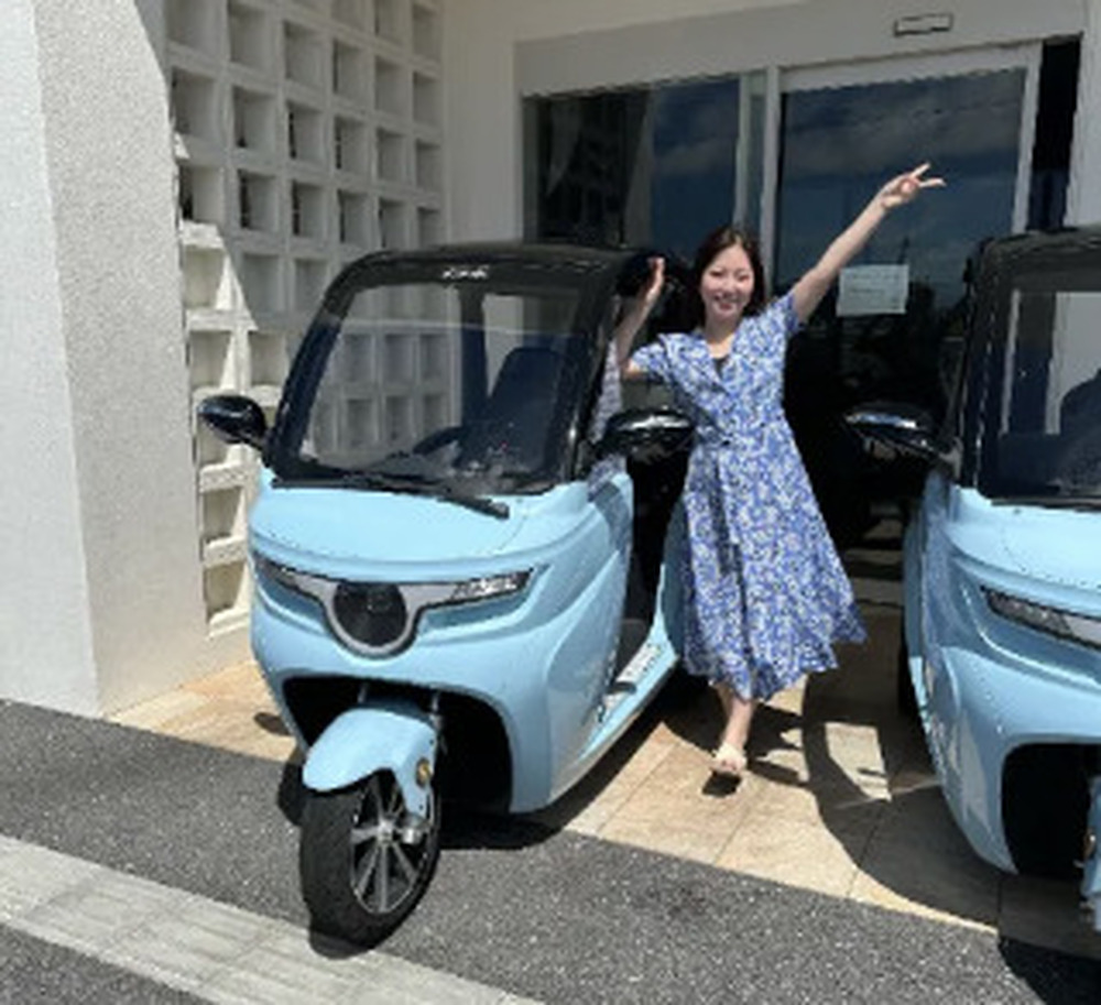 宮古島｜トゥクトゥク｜4時間コース】3名乗り電動トゥクトゥク