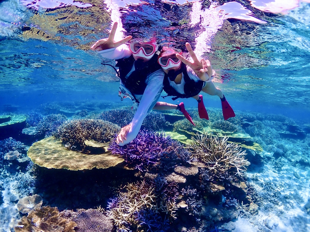 ツアー中の水中写真プレゼント♪
思い出に残るお写真たくさんお取りします♪