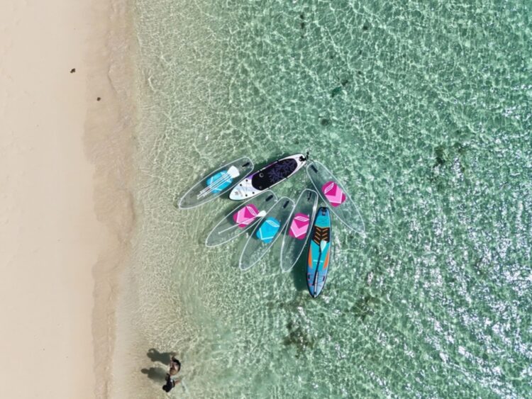 宮古島　春休み　マリンアクティビティ　SUP　クリアSUP