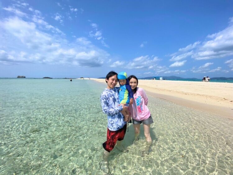 石垣島　幻の島　家族