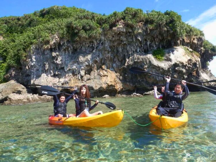宮古島　パンプキンホール　カヤック