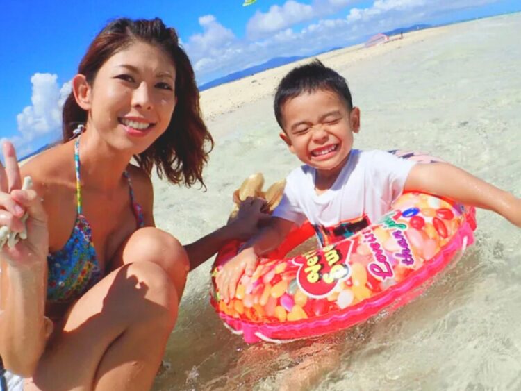 石垣島　幻の島　親子