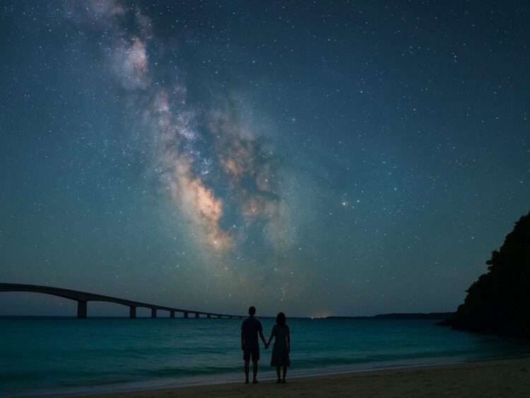 宮古島　星空　天の川