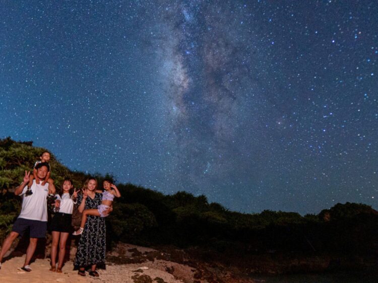 宮古島　星空　天の川　家族　子連れ