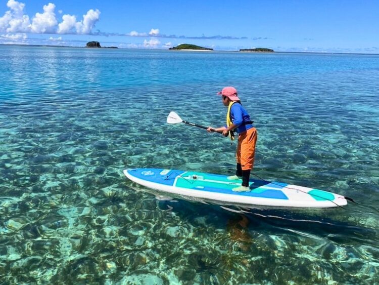 伊是名島　SUP 体験